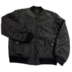 Prada Re-Nylon Bomber Jacket SGH038 in Nero